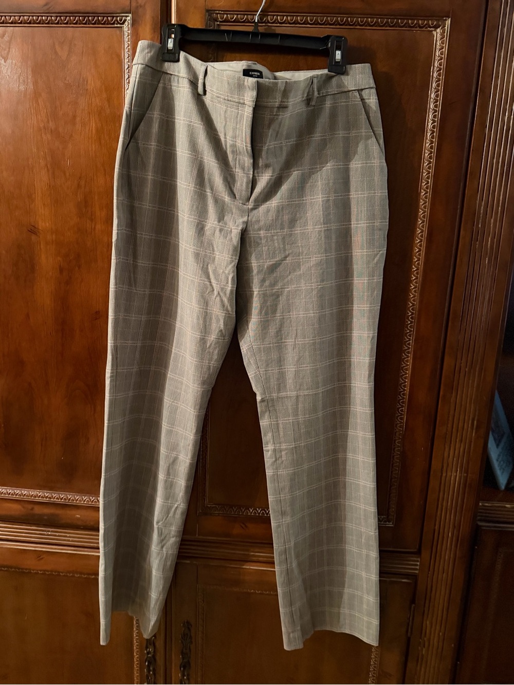 Women’s Gray Plaid Dress Pants